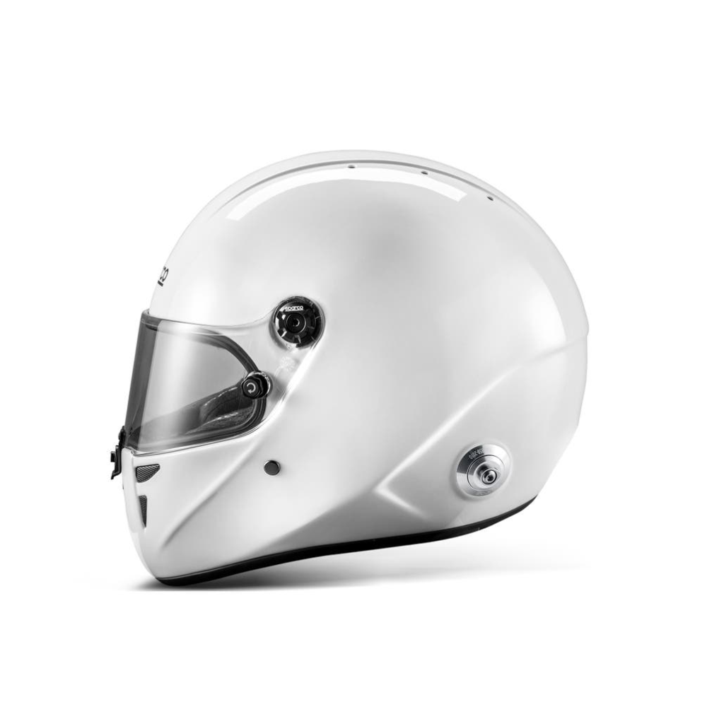 SPARCO CASCO STEALTH HOMOLOGACIÓN FIA 8859-2024 BLANCO C/NEGRO