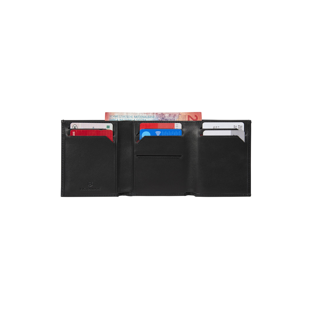 VICTORINOX BILLETERA ALTIUS ALOX TRI-FOLD, NEGRO