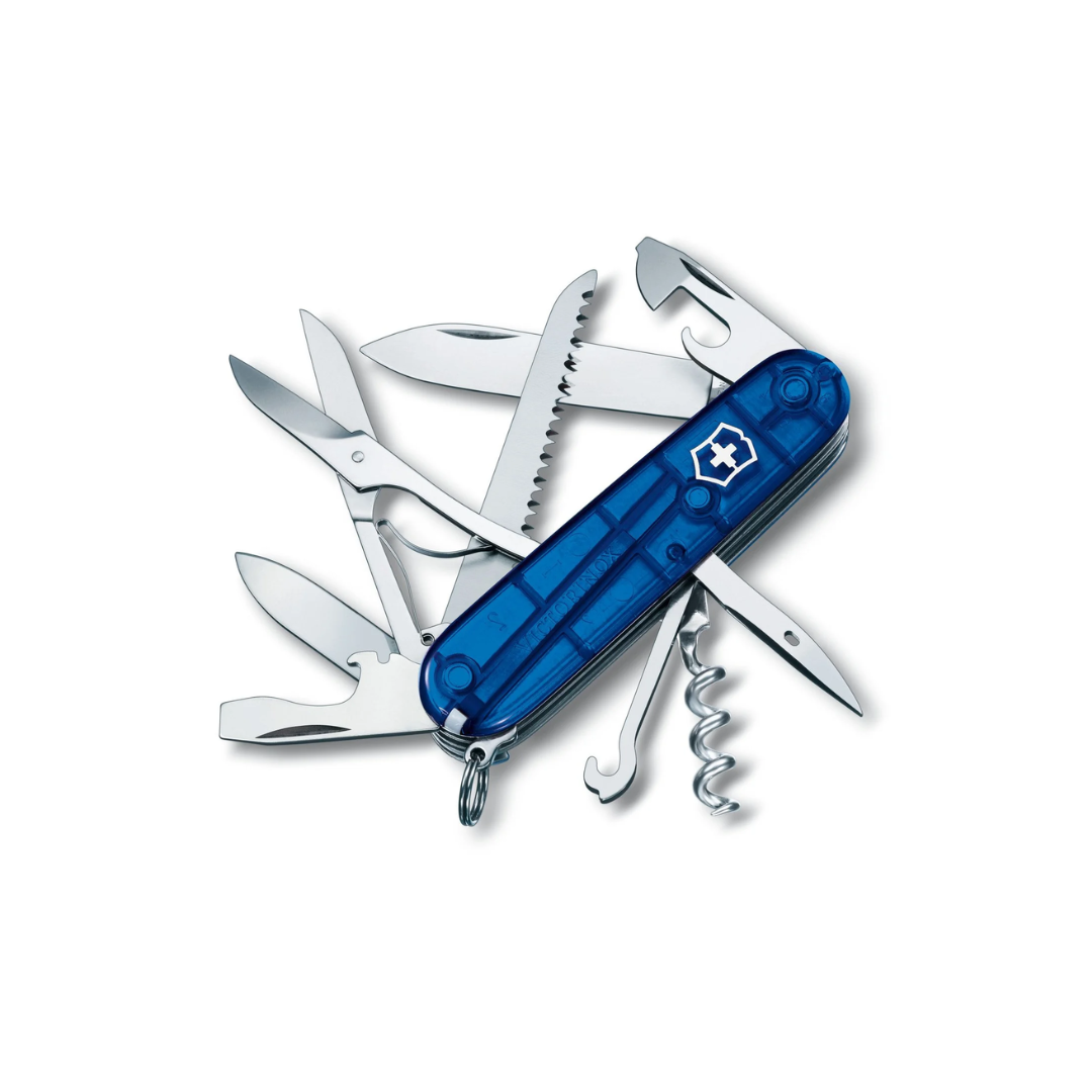 VICTORINOX NAVAJA SUIZA HUNTSMAN , AZUL TRANSPARENTE