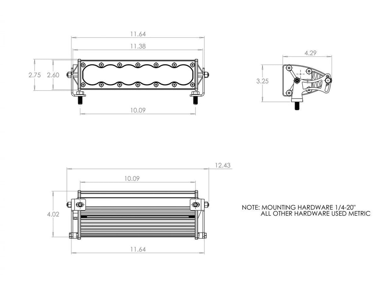 BARRA LED ONIX6+ 10" DRIVING COMBO