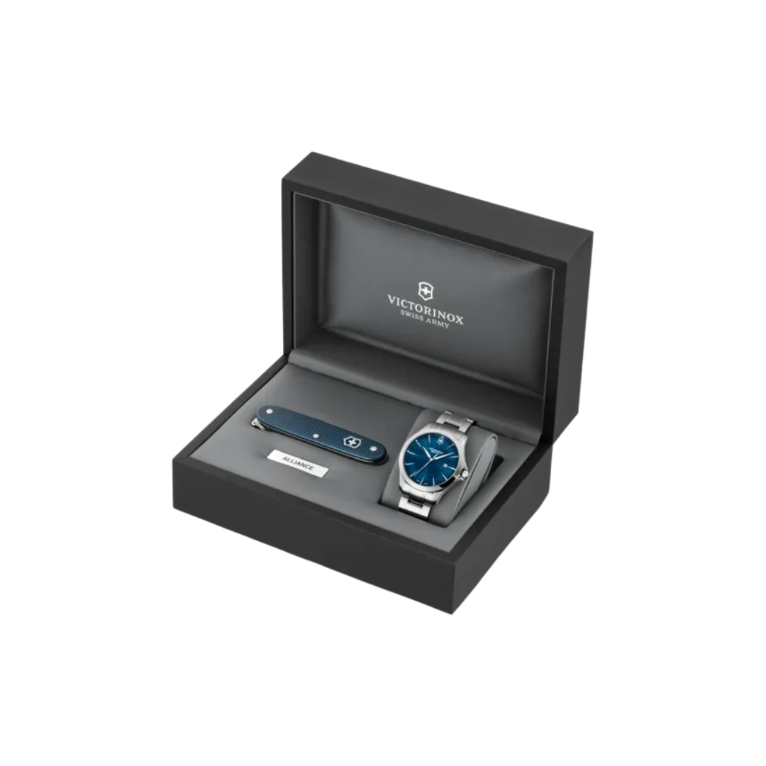VICTORINOX JUEGO DE RELOJ ALLIANCE CON NAVAJA SUIZA