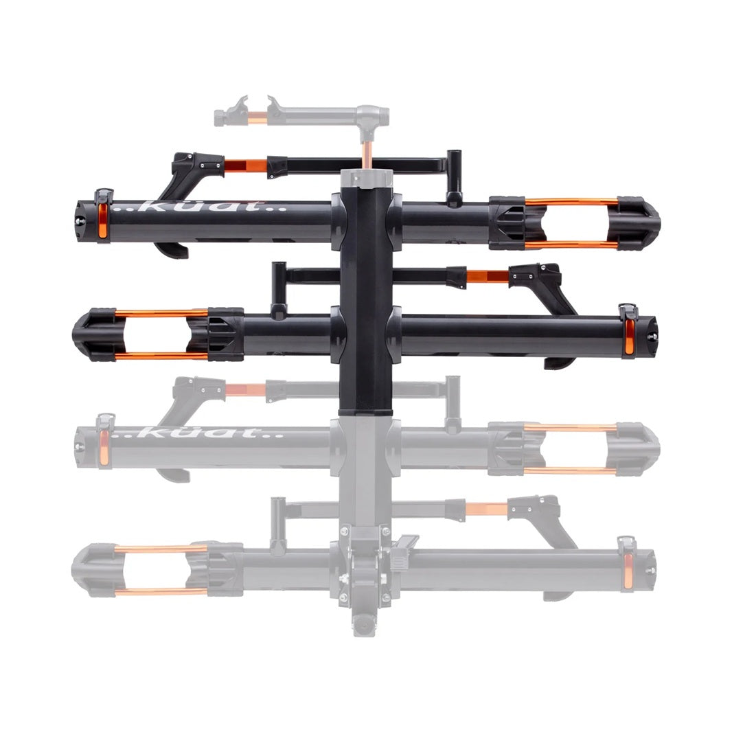 KUAT EXTENCION 2 BICICLETAS NV 2.0 GRIS / NARANJA ANODIZADO