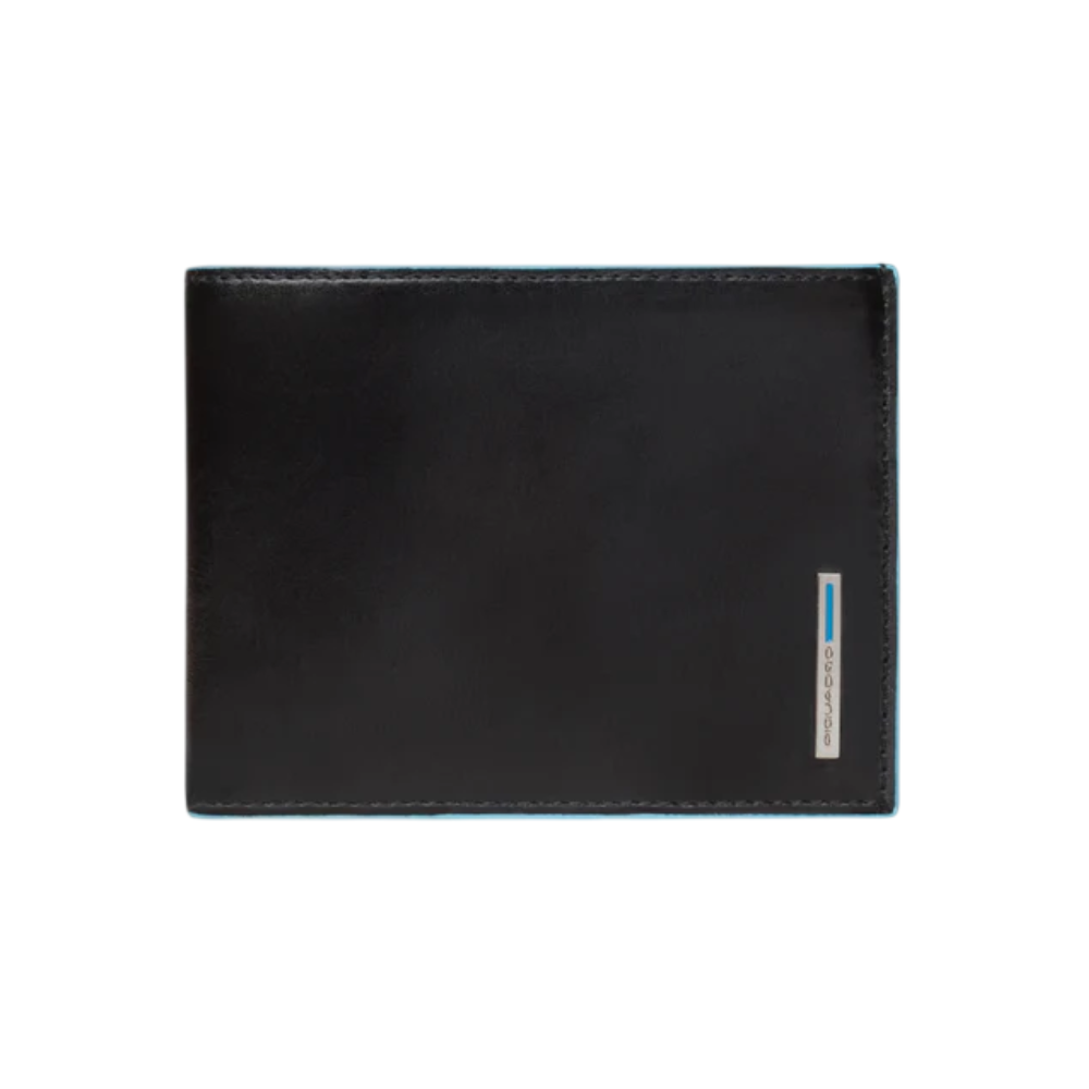 PIQUADRO BILLETERA LIGERA PARA CABALLERO COLOR NEGRO