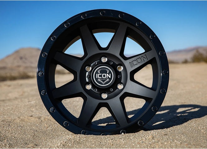 ICON - ARO REBOUND DOUBLE BLACK 17x8.5 6x135 ET+6 FOR F150