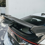 SEIBON ALERÓN TRASERO DE FIBRA DE CARBONO ESTILO MB PARA HONDA CIVIC TYPE R 2023-2024