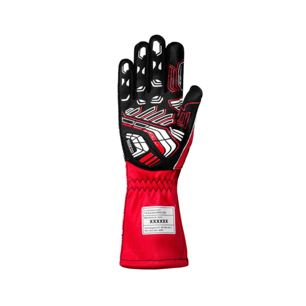 SPARCO GUANTES KARTING K-ARROW HOMOLOGACION COLOR NEGRO C/ ROJO