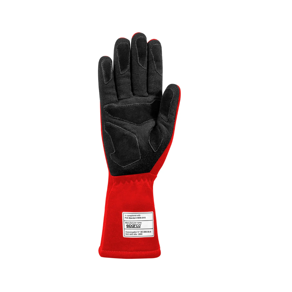 SPARCO GUANTES LAND HOMOLOGACIÓN COLOR ROJO C/ BLANCO