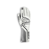 SPARCO GUANTES  LAP HOMOLOGACIÓN COLOR BLANCO C/ NEGRO