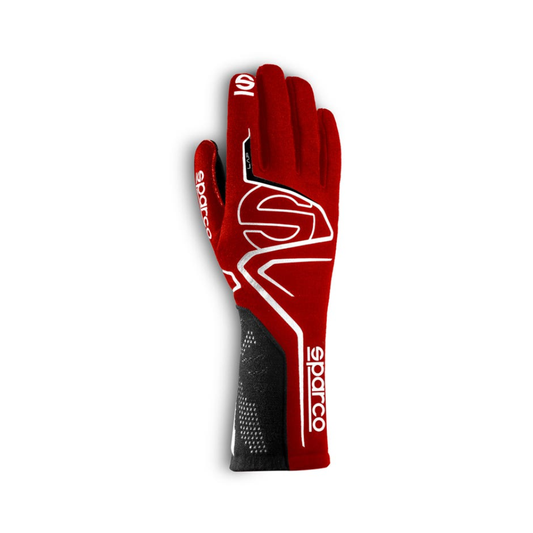 SPARCO GUANTES  LAP HOMOLOGACIÓN COLOR ROJO C/ NEGRO