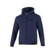 SPARCO POLERA AZUL CON CAPUCHA Y CREMALLERA COMPLETA