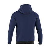 SPARCO POLERA AZUL CON CAPUCHA Y CREMALLERA COMPLETA