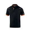 SPARCO POLO TECH TOLEDO C/ CUELLO PLOMO CON BORDES NARANJAS