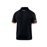 SPARCO POLO TECH TOLEDO C/ CUELLO PLOMO CON BORDES NARANJAS
