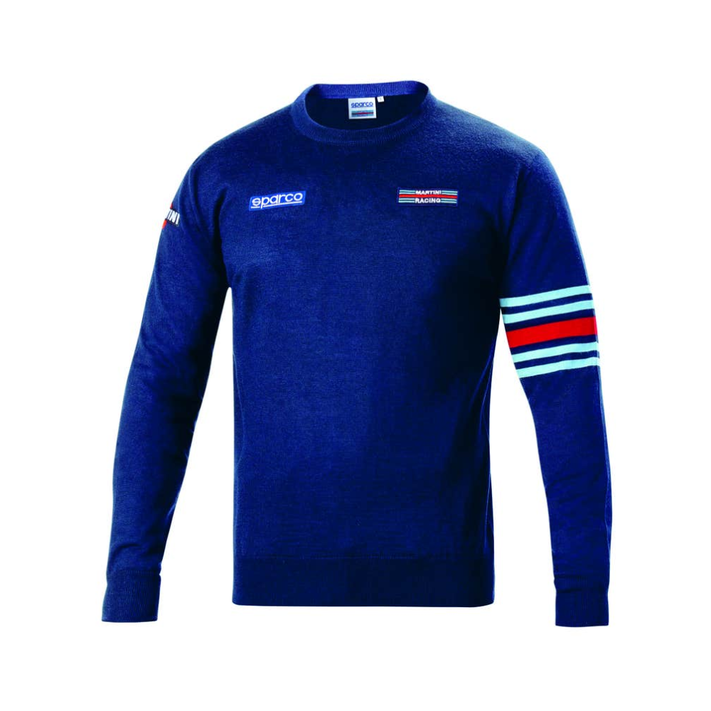 SPARCO POLERA AZUL CUELLO REDONDO MARTINI-R SZ S