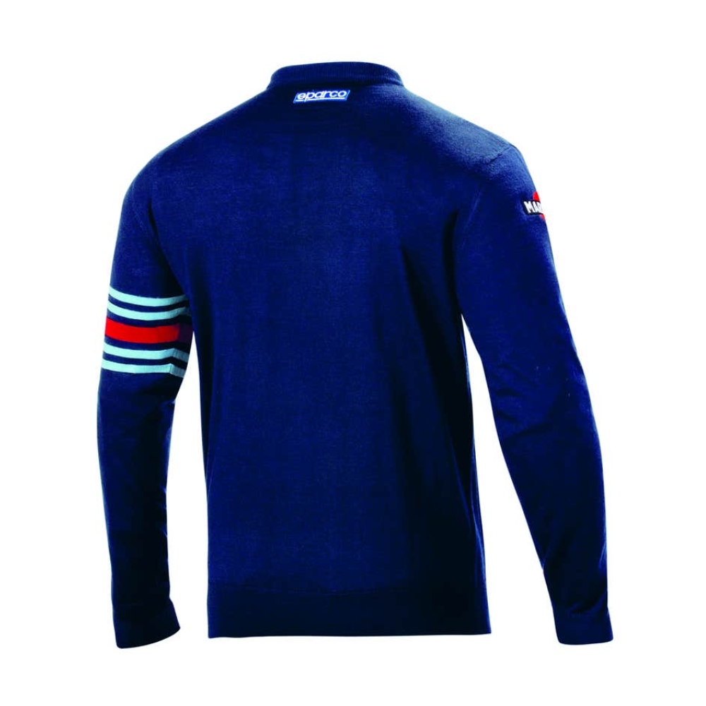 SPARCO POLERA AZUL CUELLO REDONDO MARTINI-R SZ S