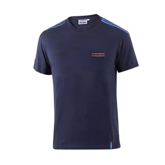 SPARCO CAMISETA AZUL MARTINI-R TOP RAYAS
