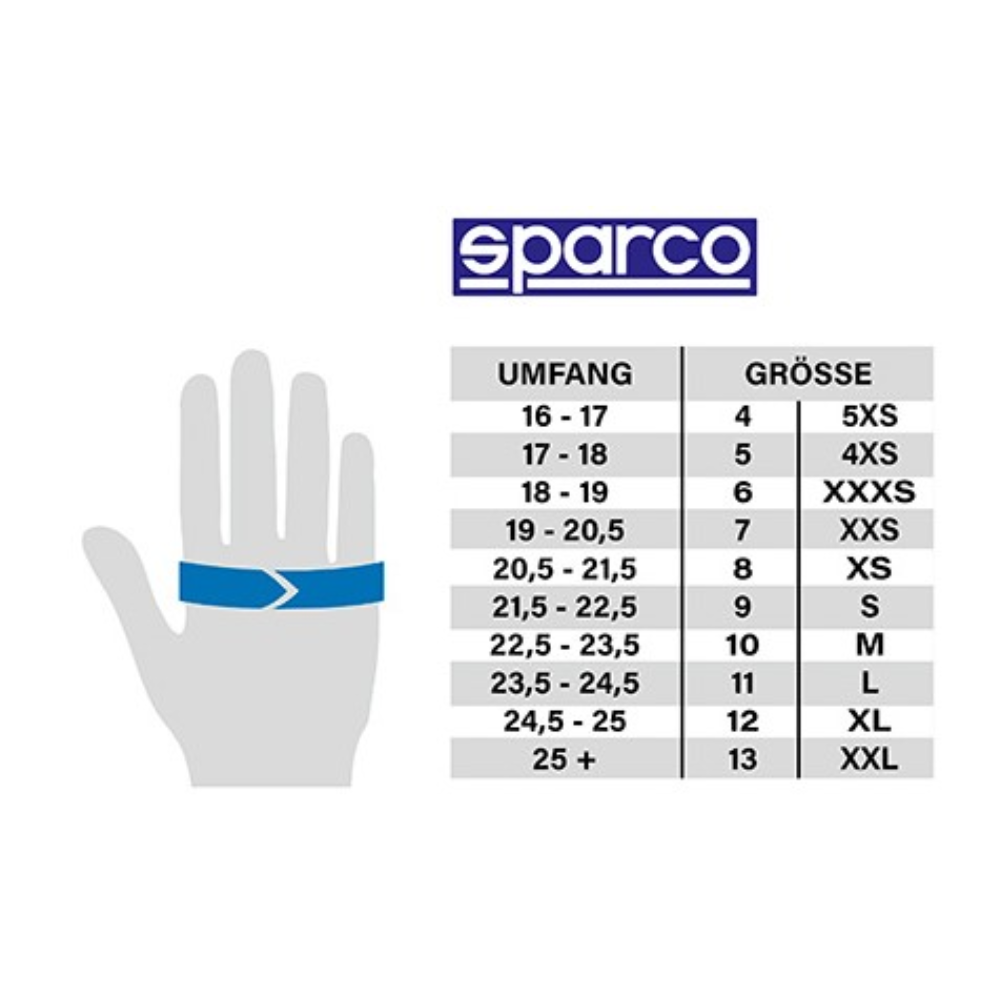 SPARCO GUANTES K-ARROW  HOMOLOGACIÓN  BLANCO C/ NEGRO