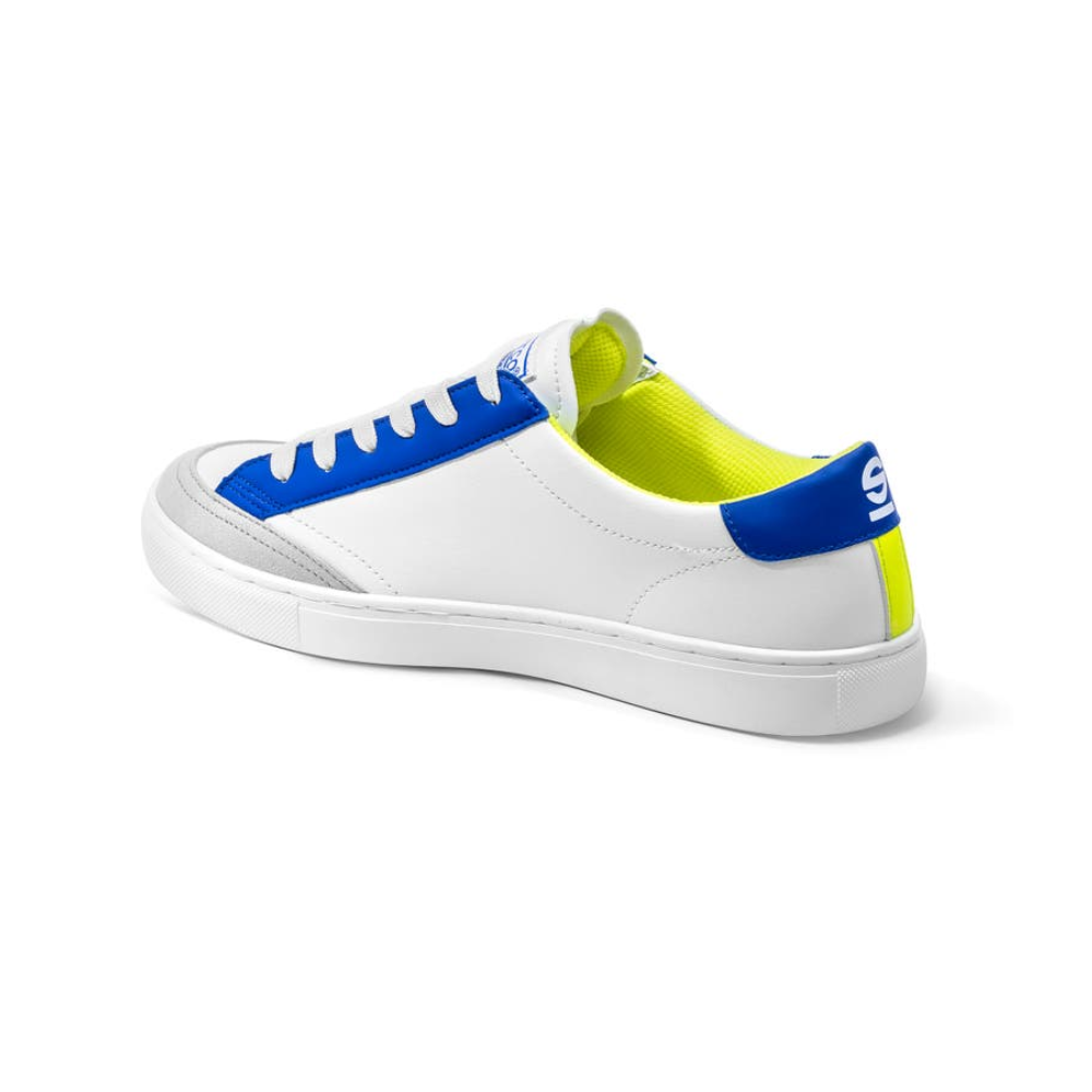 SPARCO ZAPATILLAS S-TIME COLOR  BLANCO, AZUL AMARILLO