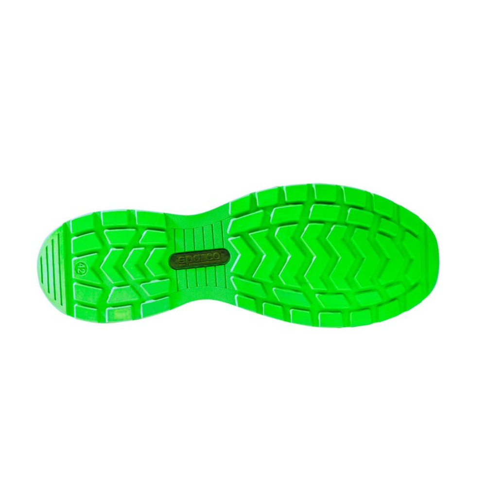 SPARCO ZAPATILLAS DE SEGURIDAD COLOR NEGRO C/ VERDE