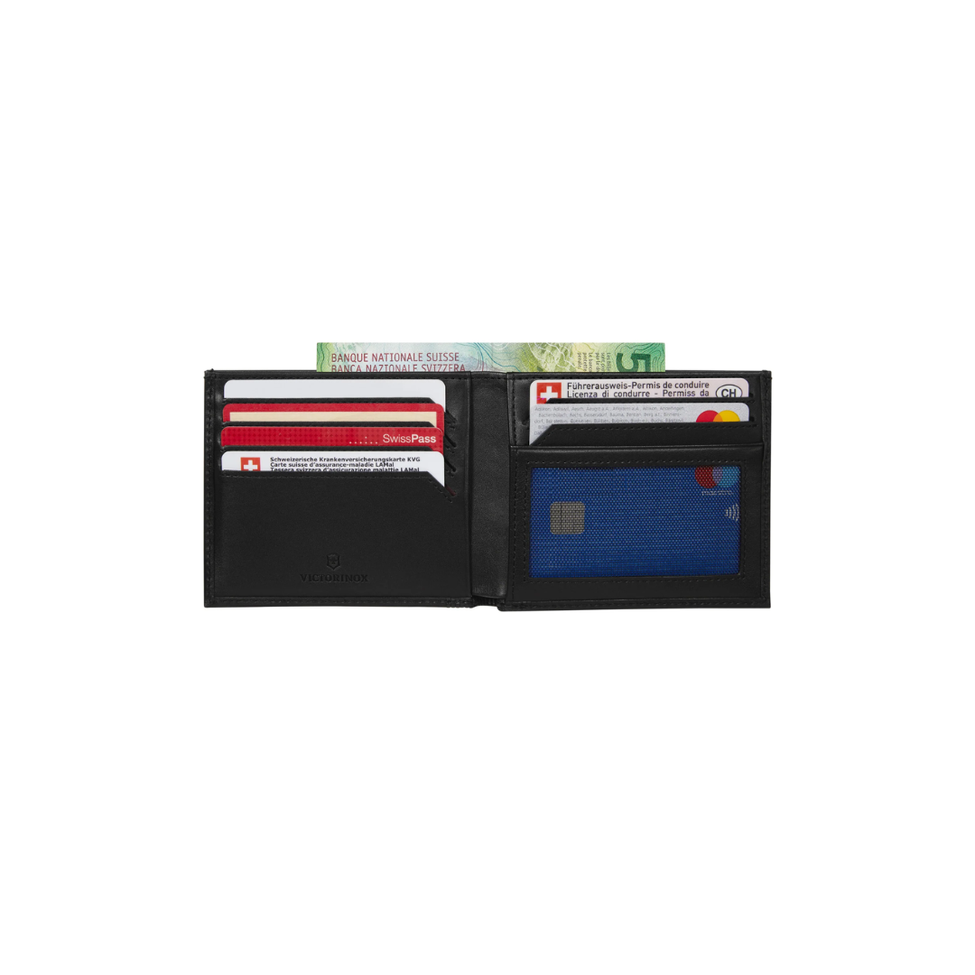 VICTORINOX BILLETERA ALTIUS ALOX BI FOLD, NEGRO