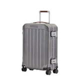 PIQUADRO MALETA DE CABINA 04 RUEDAS CON CIERRE TSA COLOR NEGRO TABACO
