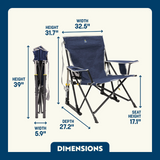 GCI OUTDOOR SILLA BALANCÍN KICKBACK COLOR INDIGO