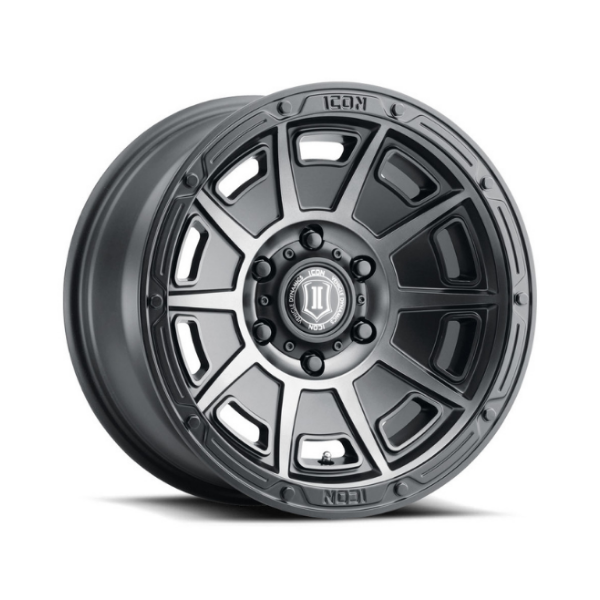 ICON ALLOYS VICTORY SMOKED SATIN BLACK ARO 17"