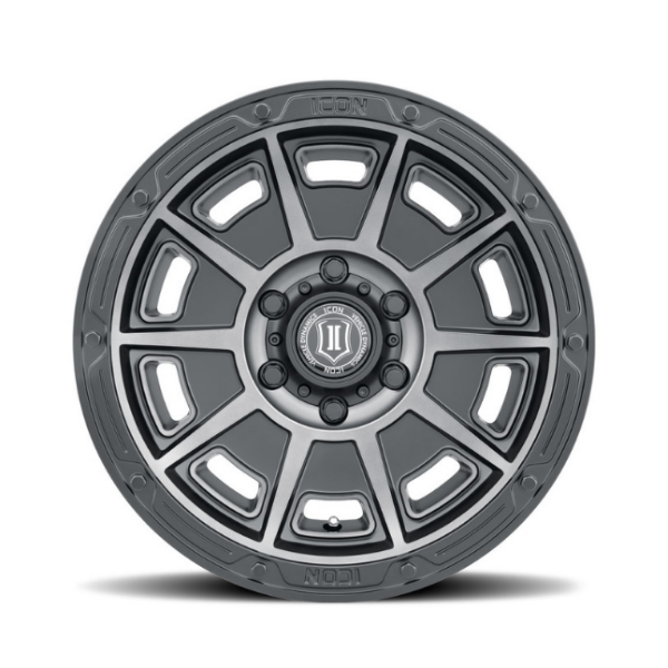 ICON ALLOYS VICTORY SMOKED SATIN BLACK ARO 17"