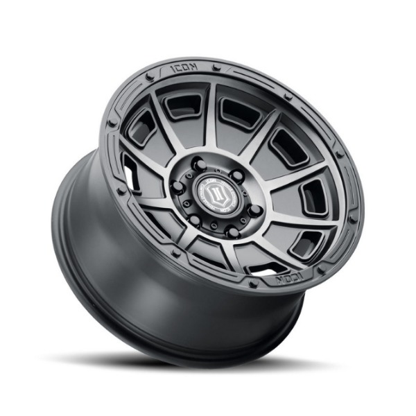 ICON ALLOYS VICTORY SMOKED SATIN BLACK ARO 17"