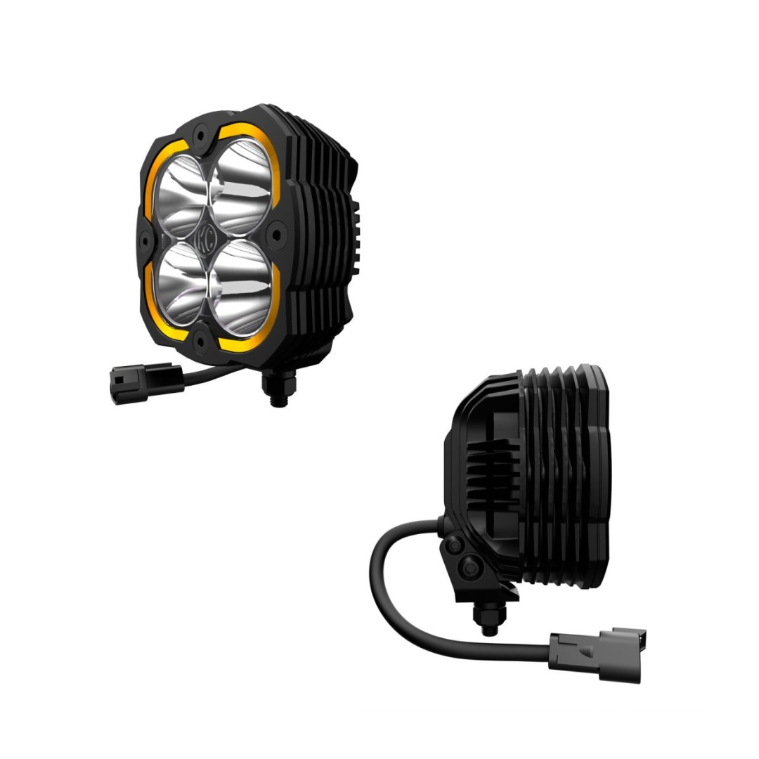 KC HILITES FARO FLEX ERA® 4 - Sistema de 2 luces - Haz puntual de 80 W