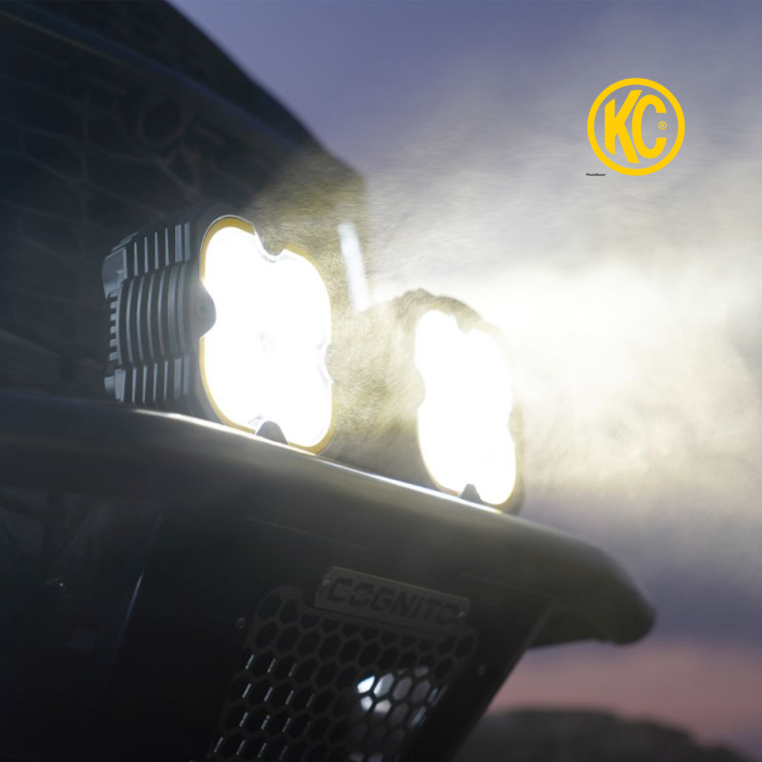 KC HILITES FARO FLEX ERA® 4 - Sistema de 2 luces - Haz puntual de 80 W
