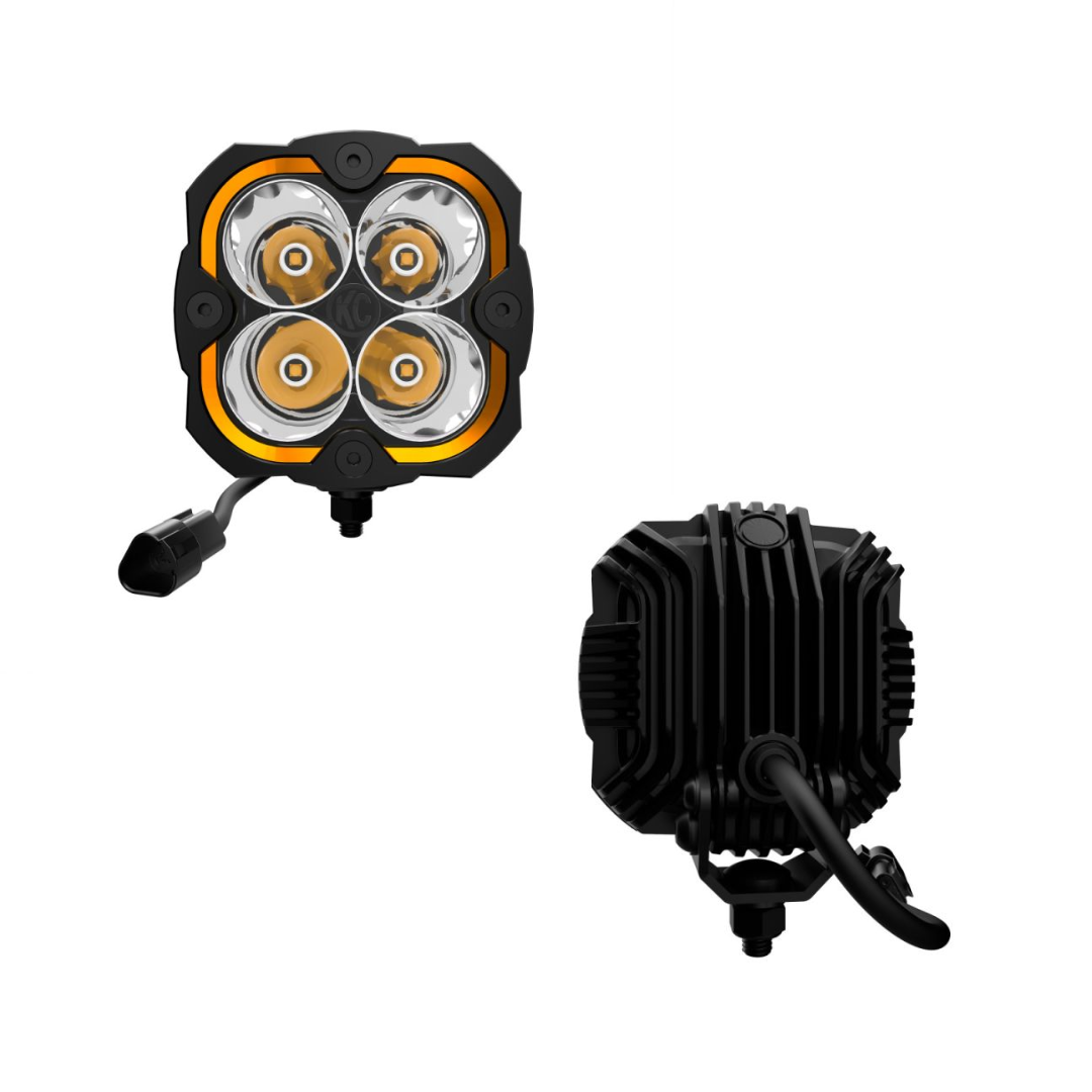 KC HILITES FARO FLEX ERA® 4 - Sistema de 2 luces - Haz puntual de 80 W