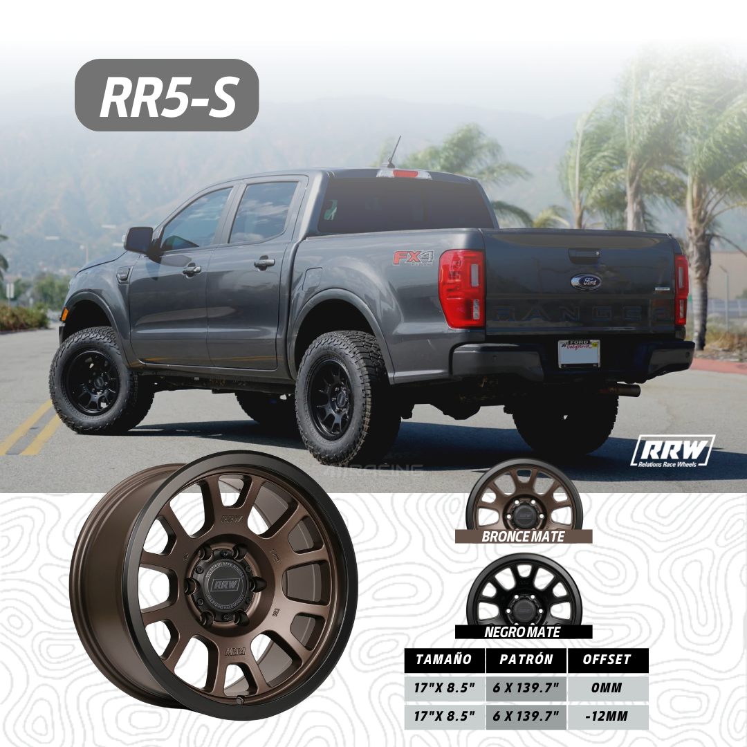 RRW WHEELS RR5-S APLICA PARA TOYOTA / MITSUBISHI / FORD/ CHEVROLET