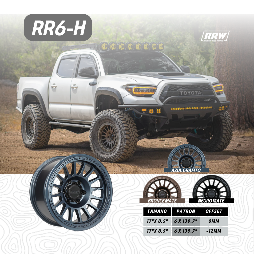 RRW WHEELS RR6-H BEADLOCK HÍBRIDO APLICA PARA MITSUBISHI L200 / MONTERO