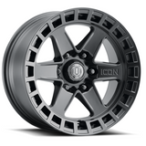 ICON ALLOYS RAIDER SATIN BLACK ARO 17"