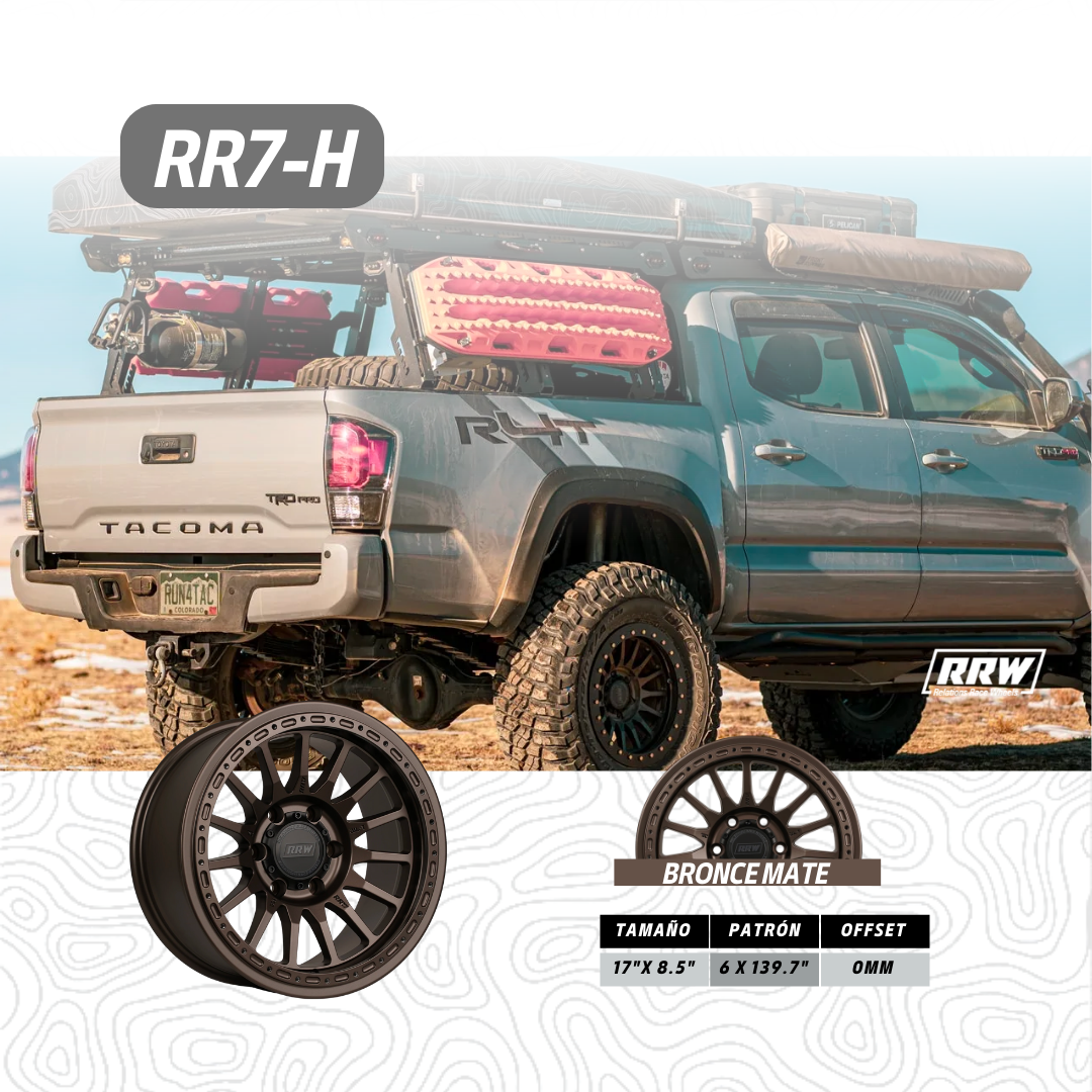 RRW WHEELS RR7-H BRONZE HYBRID BEADLOCK APLICA PARA TOYOTA / FORD / SILVERADO /