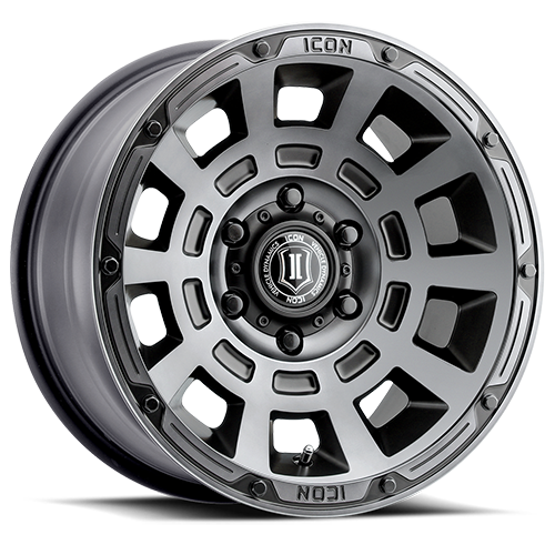 ICON ALLOYS THRUST /SMK SATIN BLACK ARO 17" freeshipping - All Racing Perú
