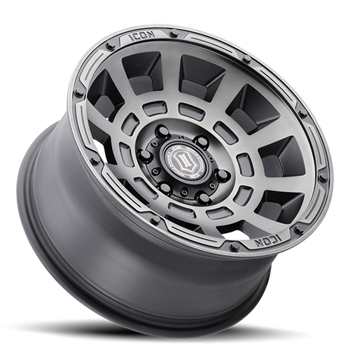 ICON ALLOYS THRUST /SMK SATIN BLACK ARO 17" freeshipping - All Racing Perú